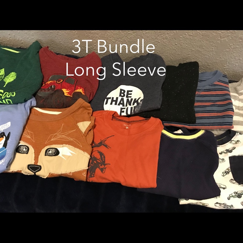 3T Bundle - 11 Long Sleeve Shirts